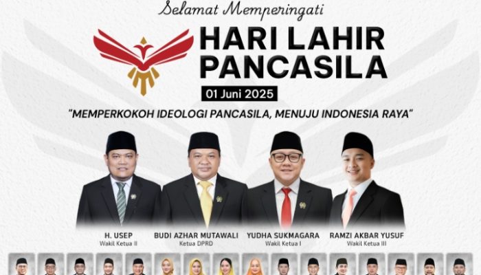 DPRD Kabupaten Sukabumi Sampaikan Ucapan Peringatan Hari Lahir Pancasila Tahun 2025