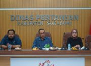 Rapat Evaluasi Pupuk Bersubsidi Periode Januari–Juni 2025 yang digelar di Aula Dinas Pertanian
