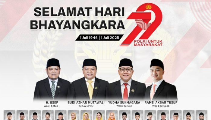 DPRD Kabupaten Sukabumi Mengucapkan Selamat Hari Bhayangkara ke-79 tingkat Polres Sukabumi