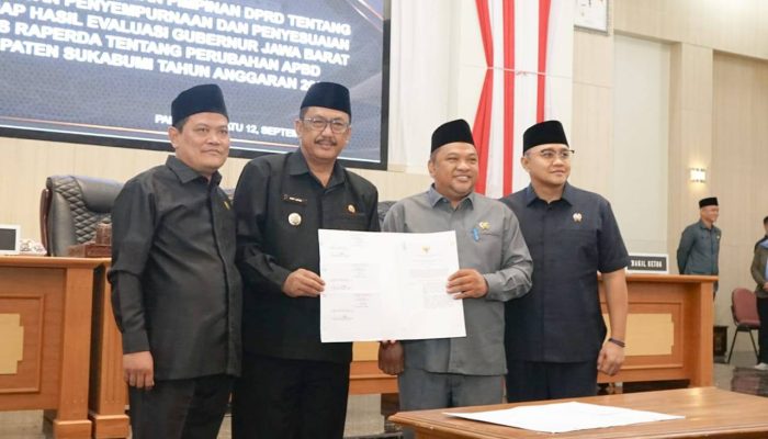 Rapat Paripurna, Bupati Sukabumi Beri Apresiasi pada Pimpinan dan Seluruh Anggota DPRD