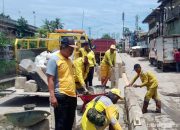 Untuk Keamanan dan Kenyamanan Pengguna Jalan, Bina Marga Penjaringan Lengkapi Jalan Inspeksi Kali Duri Dengan Kanstin