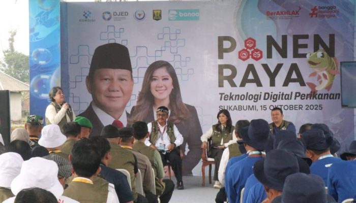 Panen Raya Ikan Nila Program Fasilitasi Komdigi, Bupati Sukabumi Sampaikan Ini