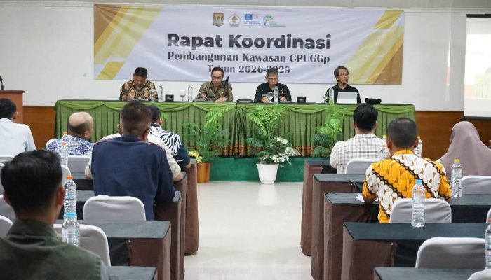 Dalam Rapat Koordinasi Pembangunan CPUGGp, Sekda menyoroti poin-poin penting dan strategis yang harus diperhatikan dalam pengembangan kawasan.