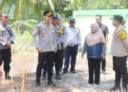 Kapolres Kepulauan Seribu Tinjau Lahan Produktif Ketahanan Pangan Polri di Pulau Tidung