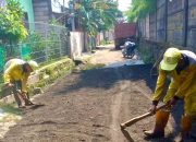 Satpel Bina Marga Cilincing Lakukan Peninggian Jalan Swadaya I, Ditargetkan Rampung Pekan Depan