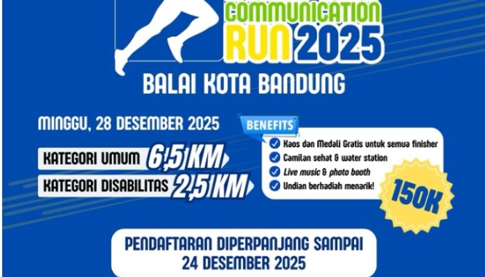 Fikom Unpad dan IKA Fikom Unpad Menggelar “Bandung Communication Run 2025”, Ini Kategorinya !