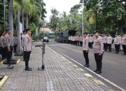 Kapolres Kepulauan Seribu Ingatkan Anggota Jaga Disiplin dan Kewaspadaan di Tengah Cuaca Buruk