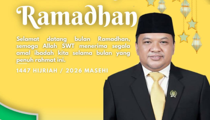 Ketua DPRD Kabupaten Sukabumi Ucapkan Selamat Menjalan Ibadah di Bulan Suci Ramadhan 1447 H