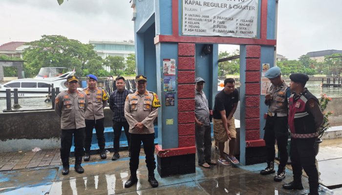 Polres Kepulauan Seribu Gelar Strong Point di Marina Ancol, Pastikan Keselamatan Penumpang Kapal