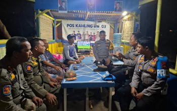 Patroli Malam Gabungan, Polsek Kepulauan Seribu Selatan Perkuat Siskamling dan Sosialisasikan Layanan 110