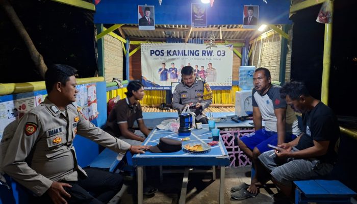 Patroli Malam Gabungan, Polsek Kepulauan Seribu Selatan Bersama TNI dan Satpol PP Perkuat Siskamling Cegah Guantibmas