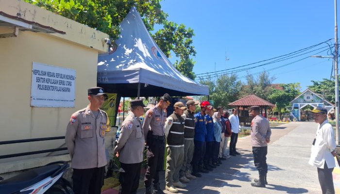 Pospam Ops Ketupat Jaya 2026 Pulau Harapan Siap Layani Pemudik dan Wisatawan, Masyarakat Diimbau Manfaatkan Layanan 110