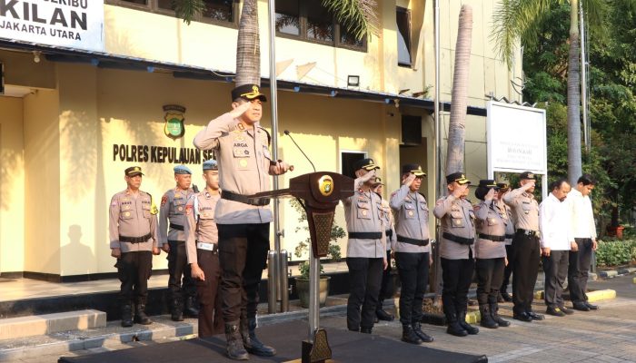 Kapolres Kepulauan Seribu Pimpin Apel Kesiapan Pengamanan Malam Takbir Idul Fitri 1447 H, Tekankan Profesionalisme dan Humanisme Personel