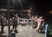Patroli Malam Gabungan Polsek Kepulauan Seribu Utara, Sosialisasikan Layanan 110 dan Cegah Gangguan Kamtibmas