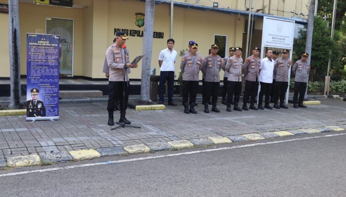 Apel Pagi Polres Kepulauan Seribu, Wakapolres Tekankan Implementasi Direktif Kapolda Metro Jaya