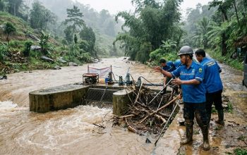 Ilustrasi efek cuaca ekstrem