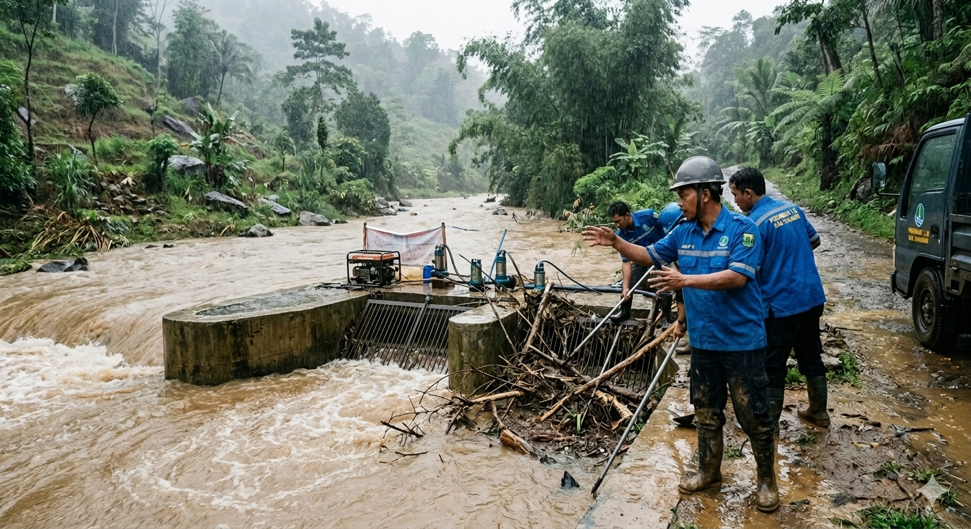 Ilustrasi efek cuaca ekstrem