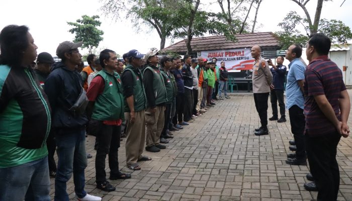 Polres Kepulauan Seribu Rangkul Sabuk Kamtibmas, Perkuat Sinergi Bersama Komunitas Ojol