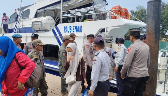 Polres Kepulauan Seribu Optimalkan Strong Point Dermaga, Mobilitas Pagi Terpantau Aman