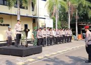 Polres Kepulauan Seribu Gelar Apel Siaga Pengamanan Laga Persija vs Persib di Marina Ancol