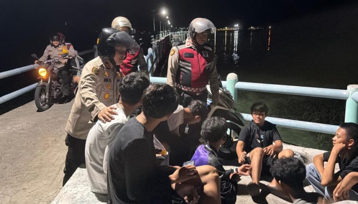 Polsek Kepulauan Seribu Selatan Sisir Titik Rawan 3C dan Sosialisasi Call Center 110 di Pulau Tidung