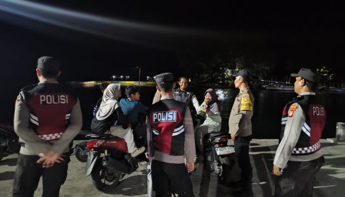 Patroli Gabungan Polsek Kepulauan Seribu Utara Intensifkan Pencegahan 3C dan Sosialisasi Layanan 110