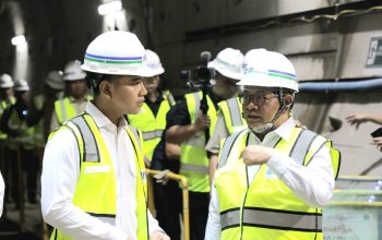 Pramono Dampingi Wapres Gibran Tinjau Pembangunan MRT Jakarta Bundaran HI-Kota 
