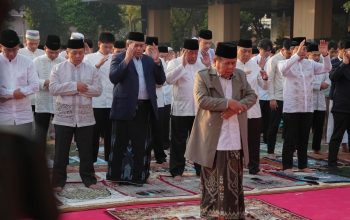 Shalat Iduladha di Balai Kota, Wagub Rano Ajak Warga Jaga Kebersihan dan Kesehatan Lingkungan. 