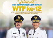 Disperkim ucapkan Selamat atas Peraihan kembali Opini WTP ke 12 untuk Pemkab Sukabumi