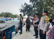 Jaga Jakarta On The Spot di Dermaga Pulau Tidung, Polsek Kepulauan Seribu Selatan Sosialisasikan Layanan 110 dan Keselamatan Wisata