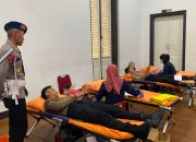 Brimob Polda Metro Jaya Gelar Donor Darah HUT Bhayangkara ke-80, Libatkan 100 Personel   