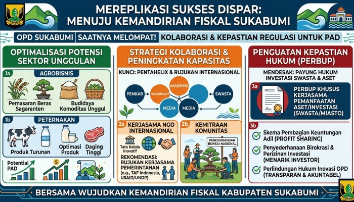 Mereplikasi Sukses Dinas Pariwisata, Saatnya OPD Sukabumi Melompat Lebih Jauh lewat Kolaborasi dan Kepastian Regulasi