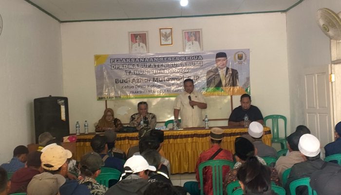 Reses Kedua, Ketua DPRD Kabupaten Sukabumi Serap Aspirasi Warga Cidolog dan Cidadap