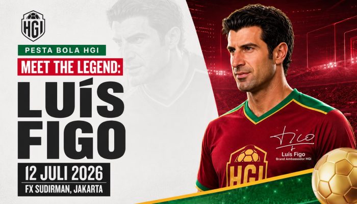 HGI Gandeng Luís Figo, Puncak Pesta Bola 2026 Digelar di Jakarta