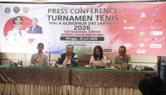 Sebanyak 322 Peserta Akan Berlaga di Turnamen Tenis Piala Gubernur DKI Jakarta 2026