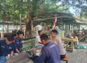 Jakarta On The Spot di Pulau Kelapa, Bhabinkamtibmas Ajak Warga Manfaatkan Layanan Polri 110