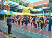 MPLS di Pulau Harapan Makin Berkesan, Polisi Latih PBB dan Titip Pesan Stop Bullying kepada Siswa