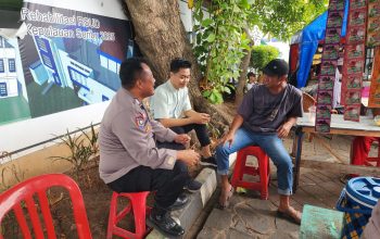 Bhabinkamtibmas Pulau Pramuka Sambang Warga Lewat Jakarta On The Spot, Sosialisasikan Layanan Polri 110