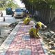 Progres Perbaikan Trotoar Jalan Syekh Nawawi Al Bantani Capai 65 Persen