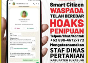 Waspada Penipuan! Dinas Pertanian Kabupaten Sukabumi Imbau Masyarakat Abaikan Nomor yang Mengatasnamakan Staf Dinas