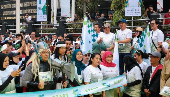 Gubernur Pramono Apresiasi Gen Coop Run 5K, Event Lari Pertama di Kawasan Rasuna Said