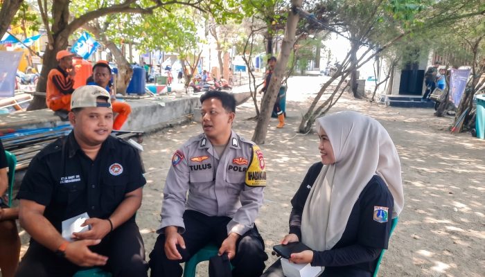 Jakarta On The Spot di Pulau Lancang, Bhabinkamtibmas Ajak Warga Manfaatkan Layanan Polri 110