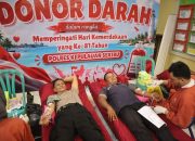 Sidokkes Polres Kepulauan Seribu Gelar Bakti Kesehatan Donor Darah dan Cek Kesehatan Gratis Sambut HUT RI ke-81
