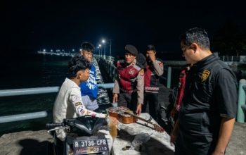 Patroli Malam Jakarta On The Spot, Polsek Kepulauan Seribu Selatan Ajak Warga Manfaatkan Layanan Polisi 110