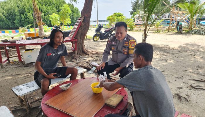Jakarta On The Spot di Pulau Pramuka, Bhabinkamtibmas Imbau Warga Waspadai Hoaks dan Jaga Kamtibmas