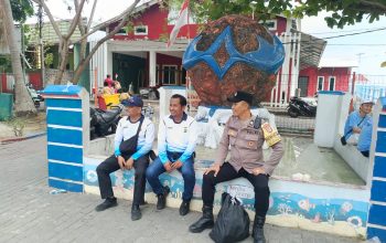Jakarta On The Spot di Pulau Kelapa, Bhabinkamtibmas Sosialisasikan Layanan Polri 110 Gratis 24 Jam