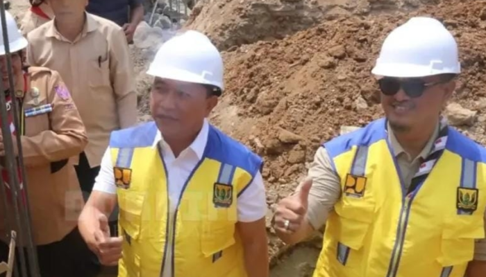 Wabup Andreas Ground Breaking Kantor Kecamatan Cidahu, Kadisperkim Sendi Apriadi Turun Langsung Dampingi !