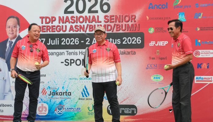 Gubernur Pramono Buka Turnamen Tenis Piala Gubernur DKI Jakarta 2026