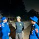 Patroli Laut Malam Satpolairud Polres Kepulauan Seribu Sambangi Penjaga Pulau dan Sosialisasikan Layanan Polisi 110