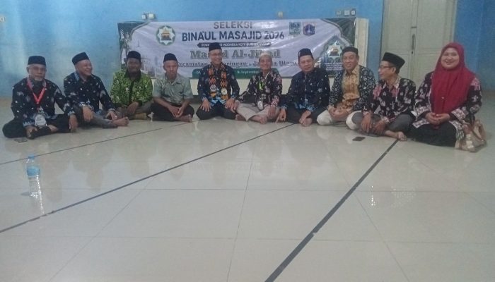 Hari Terakhir SBM Tingkat Kota, DMI Jakarta Utara dan Tim Juri Nilai Masjid Jami Al Jihad Bandengan Utara Penjaringan.